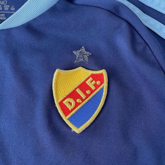 Miles Djurgarden D.I.F. Jersey Home Football Soccer Adidas Boy SZ S ( 9-10y) - Picture 3 of 9